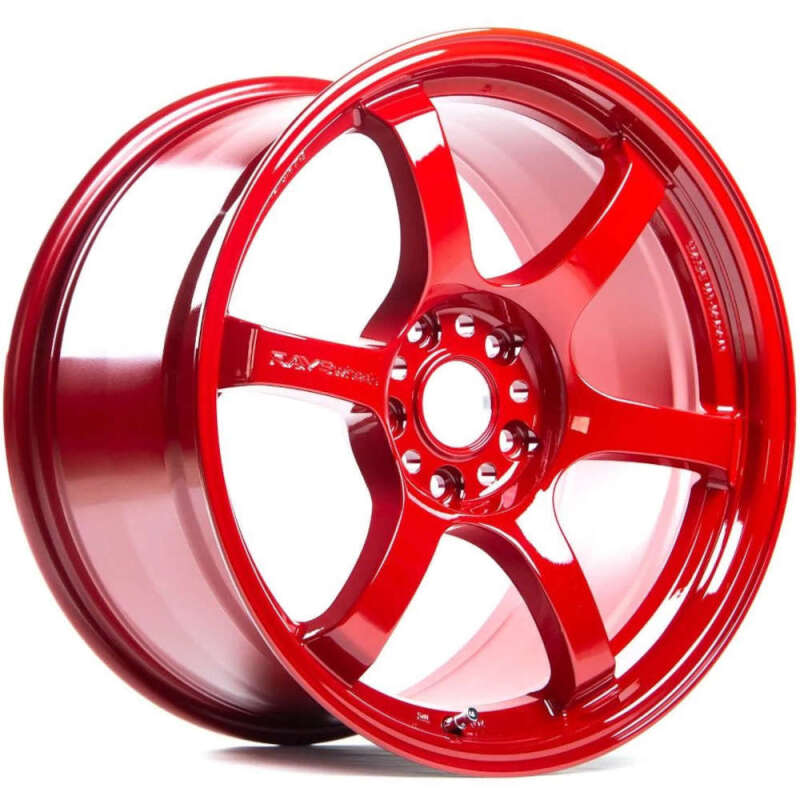 Gram Lights 57DR 18x9.5 +38 5x114.3 Milano Red Wheel (Min Order Qty 20)