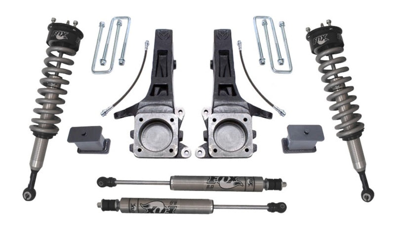 MaxTrac 05-18 Toyota Tacoma 2WD 6 Lug 6.5in/4in MaxPro Elite Spindle Lift Kit w/FOX Shocks