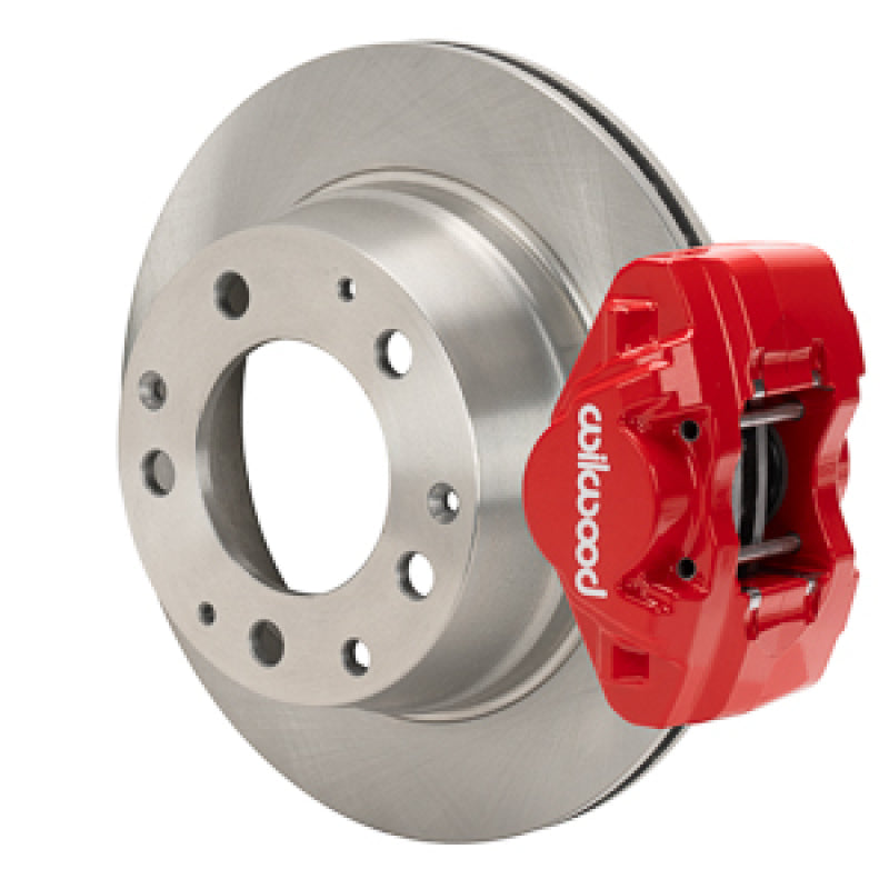 Wilwood 69-83 Porsche 911 D31 11.42in. Rear Brake Kit w/ Flex Lines - Red