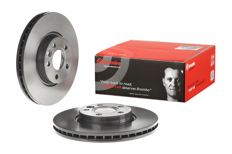 Brembo 12-15 Range Rover Evoque/11-18 Volvo S60 Front Premium UV Coated OE Equivalent Rotor