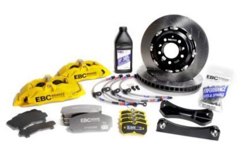 EBC Racing 12-21 BMW M240i F22 3.0T Yellow Apollo-6 Calipers 355mm Rotors Front Big Brake Kit