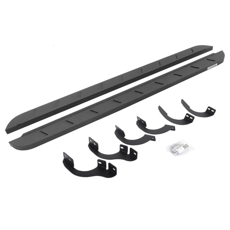 Go Rhino 14-22 Toyota 4Runner (No Ltd/Ngtshd) RB10 Slim Running Boards Kit (w/Brckt) - Bedliner Coat