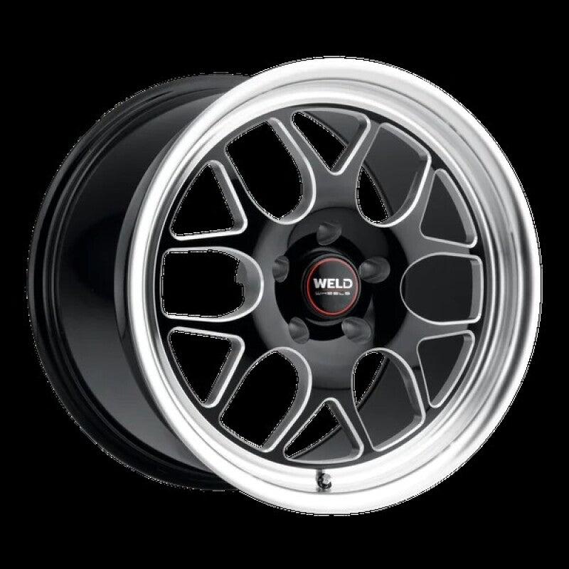 Weld Solana Drag 17x10 / 5x114.3 BP / ET0 / 78.1mm Bore - Gloss Black MIL DIA Wheel