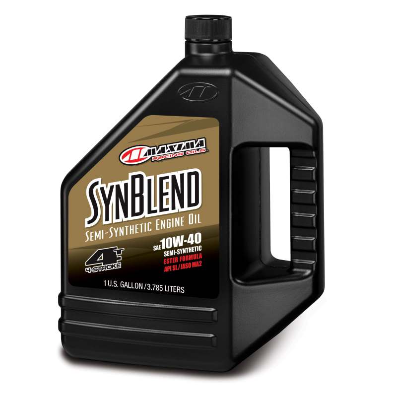 Maxima Syn Blend Ester 4T Semi-Synthetic 10W40 Engine Oil - 128oz