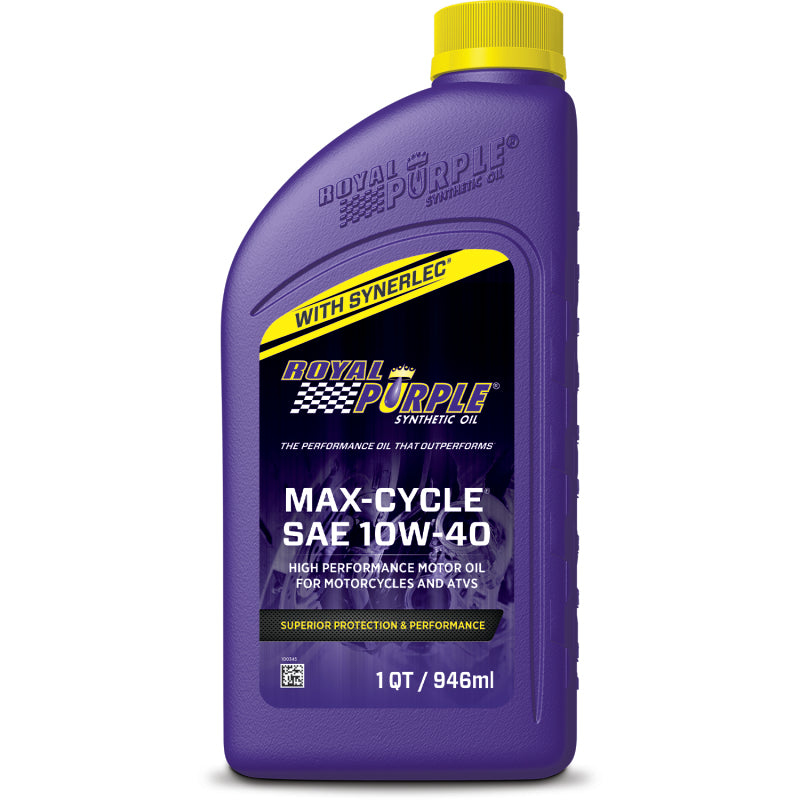 Royal Purple Max-Cycle Synthetic 10W40 Motorcycle Oil - 1 Quart