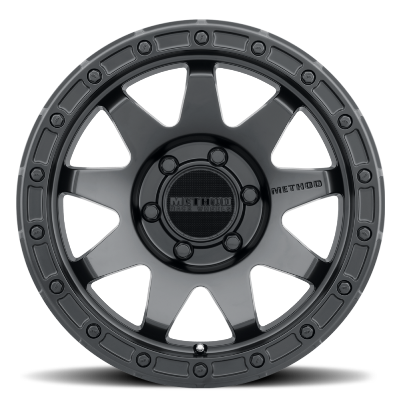 Method MR317 17x9 -12mm Offset 6x5.5 106.25mm CB Matte Black Wheel