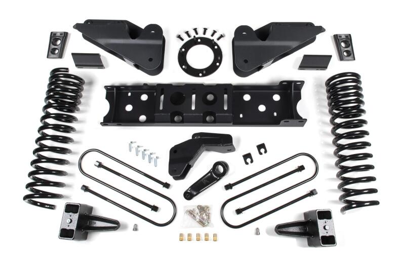Zone Offroad 2019 Ram 3500 4.5in Radius Arm Brkt 3in Rr Block w/ Overload 8-Bolt T-Case Nitro Shocks