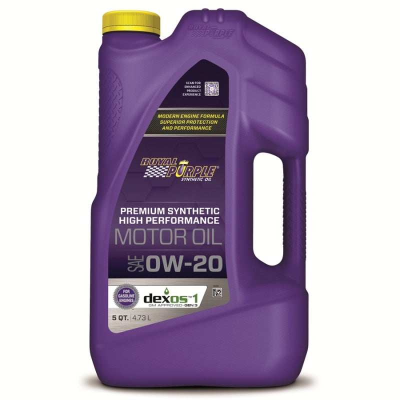 Royal Purple Premium Synthetic High Performance Multi-Grade 0W20 Motor Oil - 5 Quart