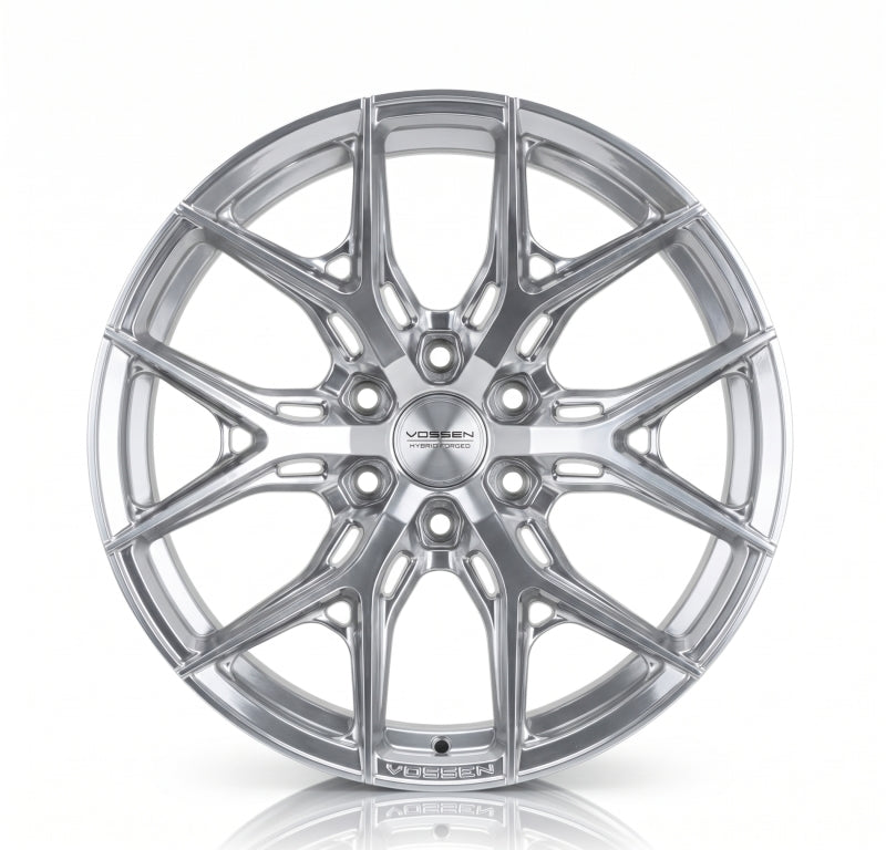 Vossen HF6-4 22x10 - 8x180 - ET-18 - Super Deep Face - 124.3 - Silver Polished Wheel