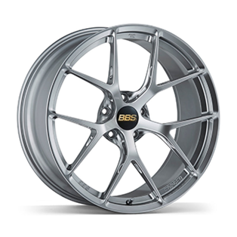BBS FI-R 19x9.5 5x120 ET22 CB72.5 Diamond Silver Wheel -82mm PFS/Clip Req