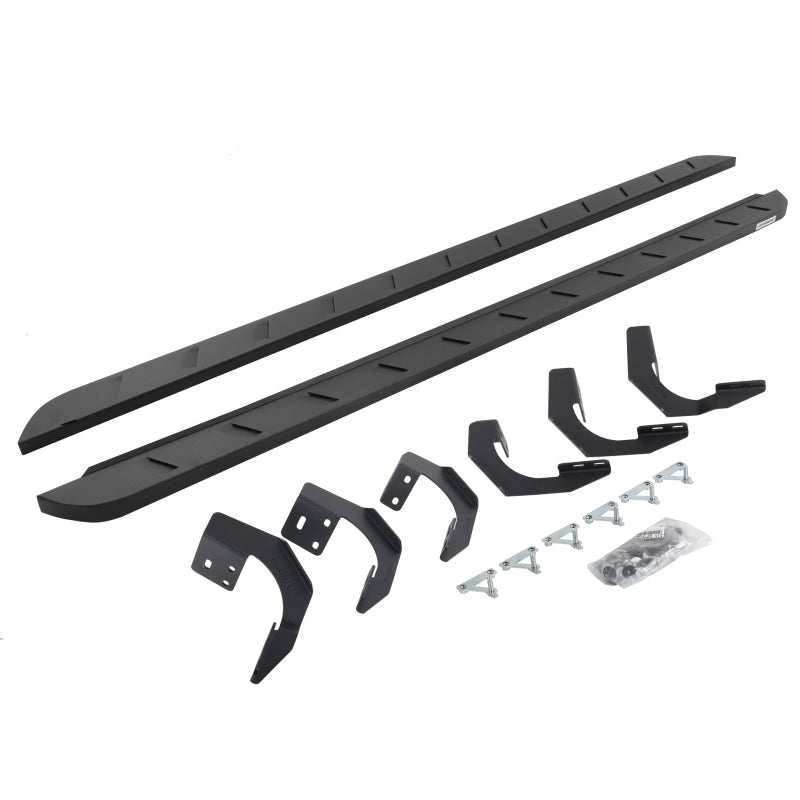 Go Rhino 15-22 Ram 1500 CC 4DR (Clssc Bdy) RB10 Slim Running Boards Kit (Incl. Brackets) - Tex. Blk