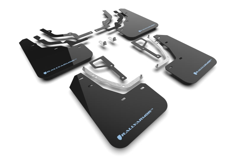 Rally Armor 25-26 Hyundai Ioniq 5 N Black Mud Flap w/Light Blue Logo