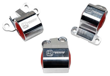 Innovative 92-95 Civic B/D Series Black Aluminum Mounts 85A Bushings (2 Bolt)