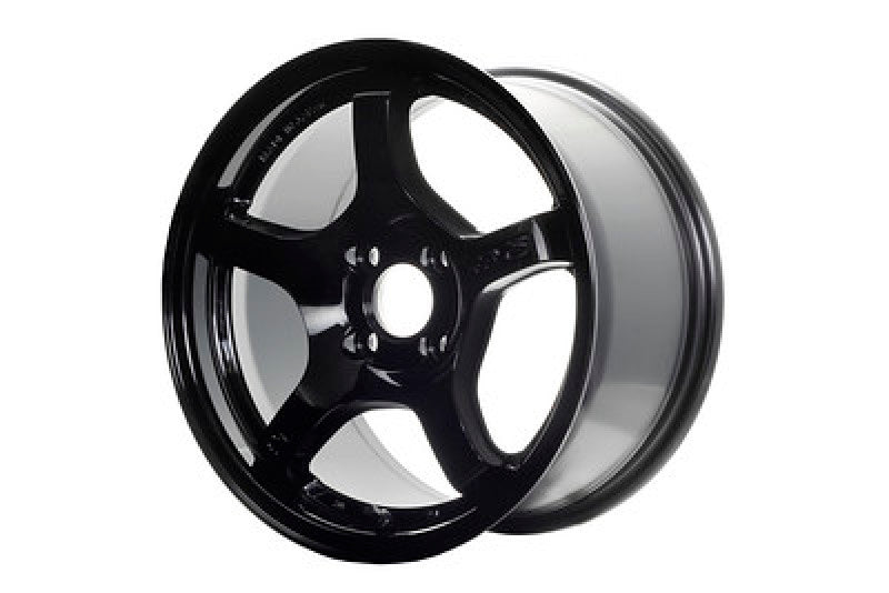 Gram Lights 57CR 18x7.5 +50 5x114.3 Glossy Black Wheel