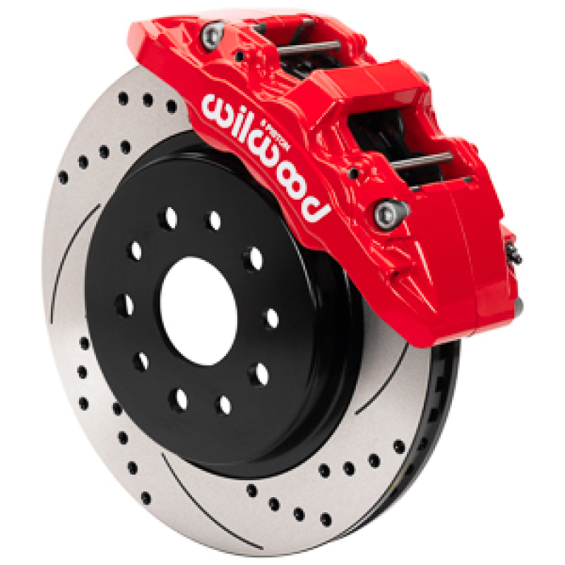 Wilwood 18-25 Jeep Wrangler (JL)/20-25 Jeep Gladiator (JT) Aero6-DM Front Brake Kit - D&S - Red