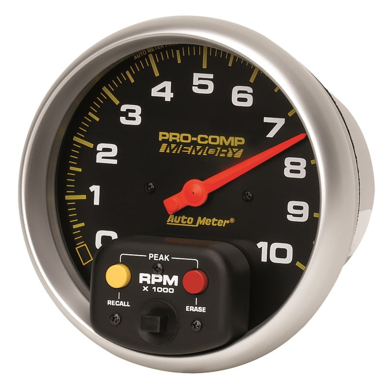Autometer Pro-Comp 5 inch 10K RPM with Peak Memory In-Dash Tachometer