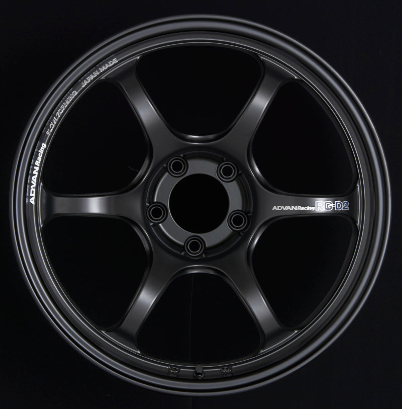 Advan RG-D2 18x8.5 +45 5x114.3 Semi Gloss Black Wheel