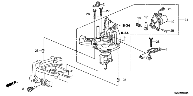 Honda - K-Series Shift Arm