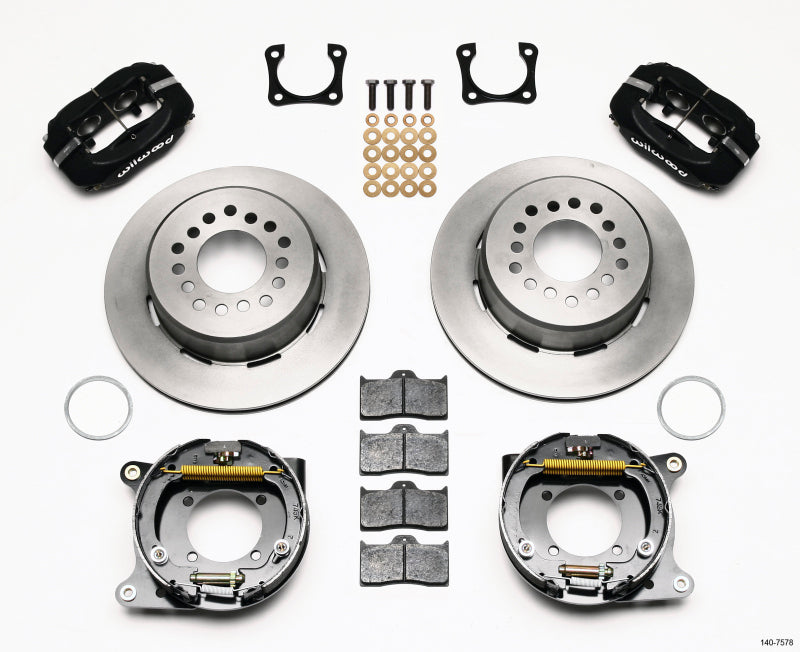 Wilwood Forged Dynalite P/S Park Brake Kit Chevy 12 Bolt-Spec 3.15in Bearing