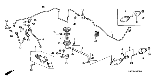 Honda - B/D Series Slave Cylinder Assembly