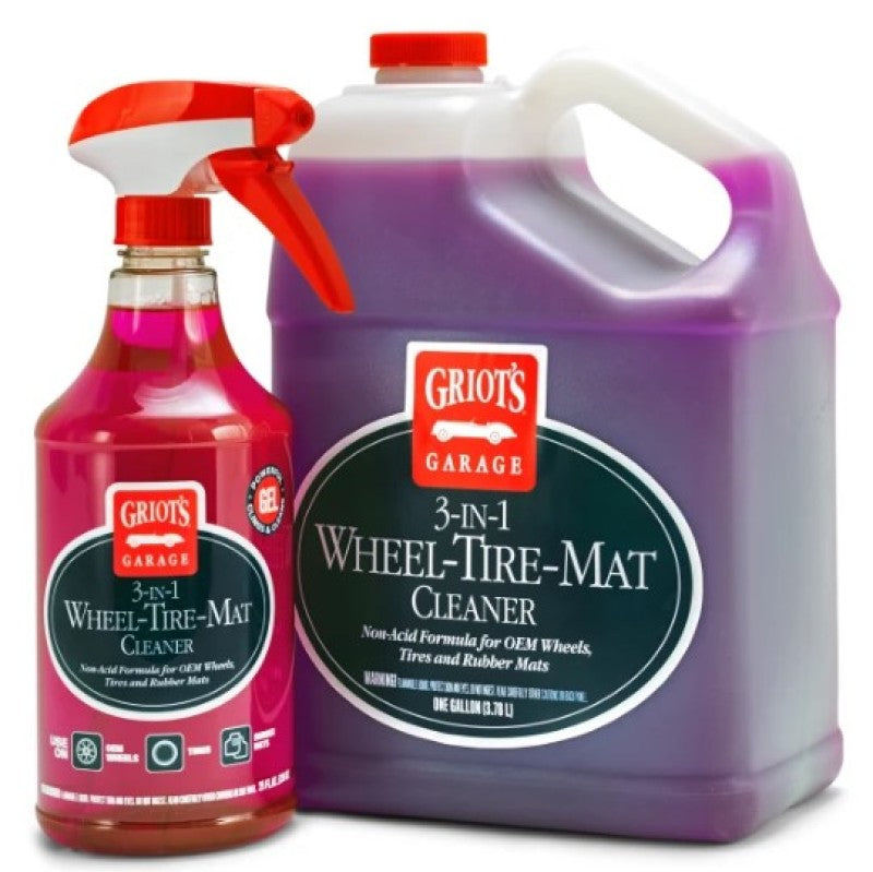 Griots Garage 3 In 1 Wheel Tire Mat Cleaner- 25 Ounces