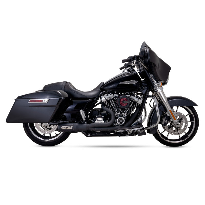 Vance & Hines HD Touring 17-22 HO 2-1 Black Full System Exhaust