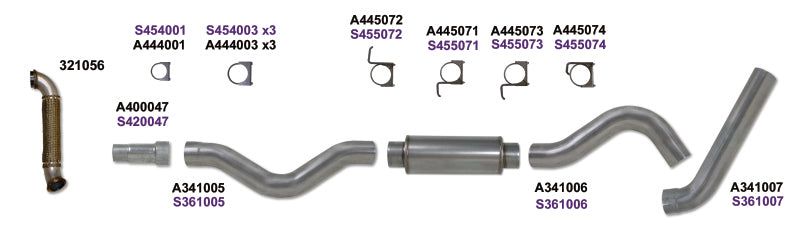 Diamond Eye KIT 5in Catback Single w/ TDP AL 06-07 Chevy/GMC 6.6L Duramax 2500/3500