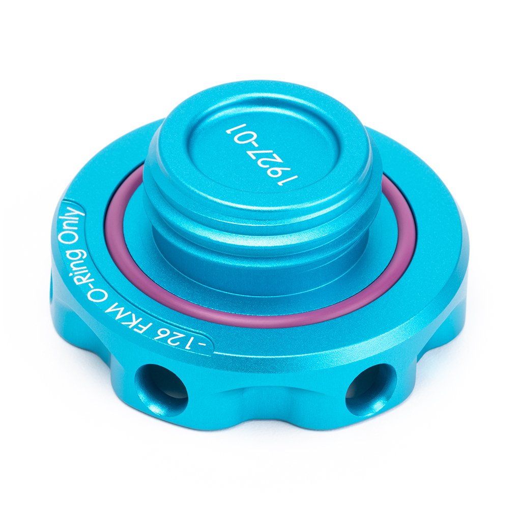 Acuity - Podium Oil Cap in Satin Teal for Hondas/Acuras