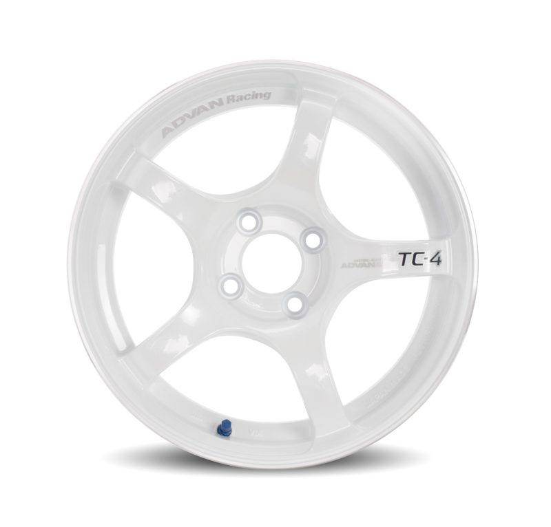 Advan TC4 18x8 +45 5x114.3 Racing White Wheel