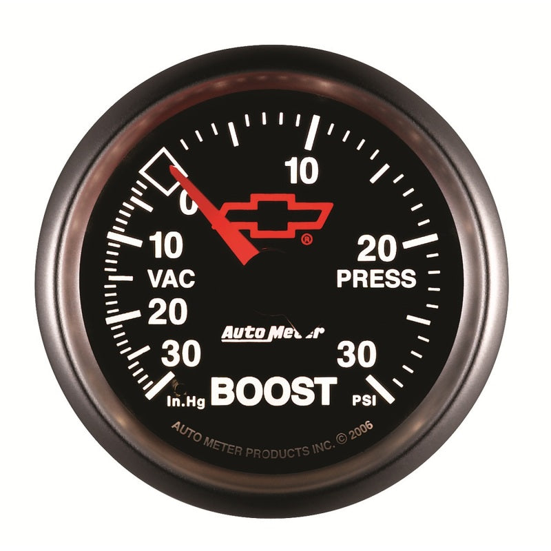 Autometer Sport-Comp II GM 52mm 30 PSI Mechanical Boost Vacuum Gauge