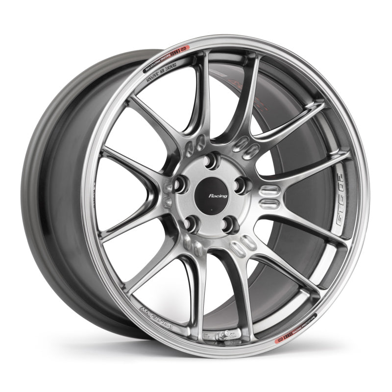 Enkei GTC02 17x8 4x100 42 Offset 66.5mm Bore Hyper Silver Wheel