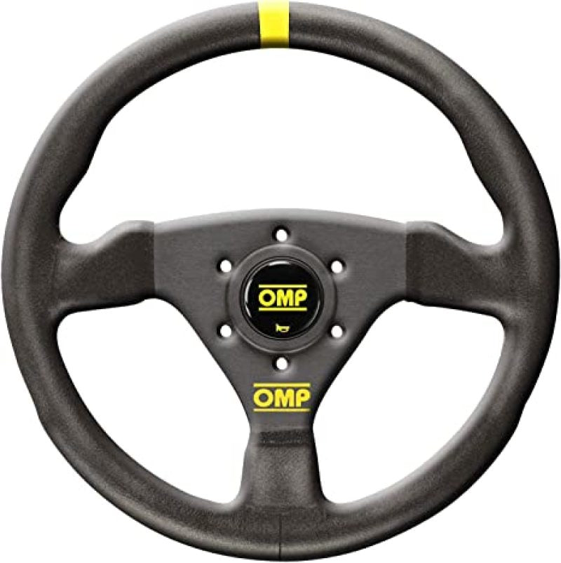 OMP Trecento Steering Wheel - Small Suede (Black) Leather