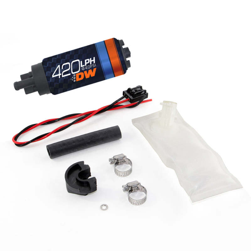 DeatschWerks DW420 Series 420lph In-Tank Fuel Pump w/ Install Kit For 94-02 Nissan S14/S15