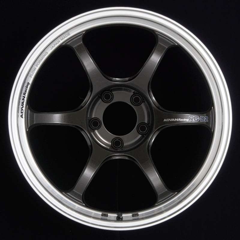 Advan RG-D2 18x9.5 +45 5x114.3 Machining and Black Gunmetallic Wheel