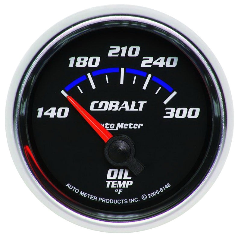 Autometer Cobalt 2 1/6in 140-300 Degree F Oil Temperature Gauge