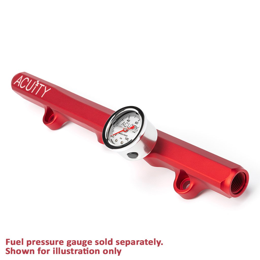Acuity - K-Series Fuel Rail in Satin Red Finish