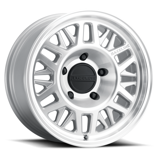 Raceline 451MC Ryno TR Trailer 15x5in / 5X4.5 BP / 0mm Offset / 3.19mm Bore - Machined CC