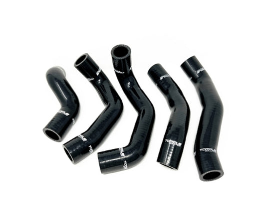 Torque Solution 13-17 Hyundai Veloster 1.6 Turbo Silicone Radiator Hose Kit - Black