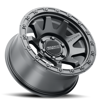 Method MR317 17x9 -12mm Offset 6x5.5 106.25mm CB Matte Black Wheel