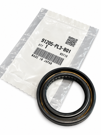 Honda - Genuine Honda K-Series Transmission Axle Oil Seal | 91205-PL3-B01 | Driver Side