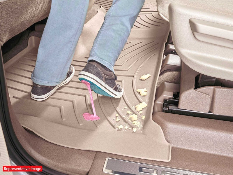 WeatherTech 17-20 Acura MDX 2nd Row Rear FloorLiner HP - Grey