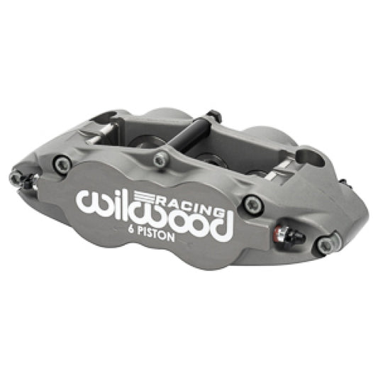 Wilwood Caliper Forged Narrow Superlite 6R L/H 1.62in/1.12in/1.12in Pistons .38in Rotor - Anodized