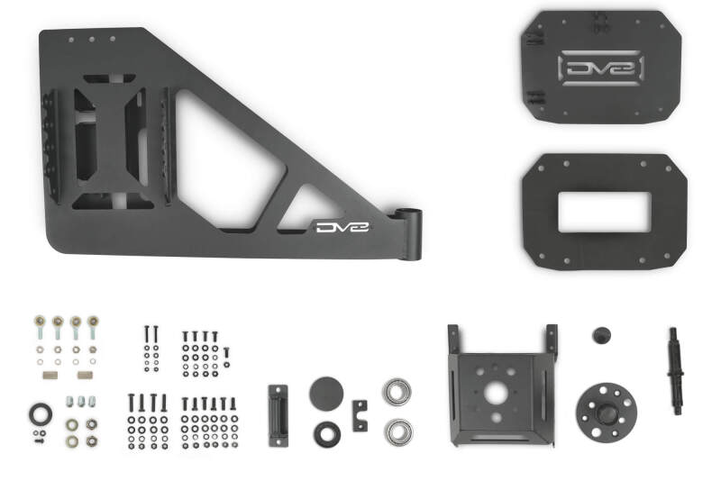 DV8 Offroad 18-23 Jeep Wrangler JL MTO Series Bumper Spare Tire Swing Gate
