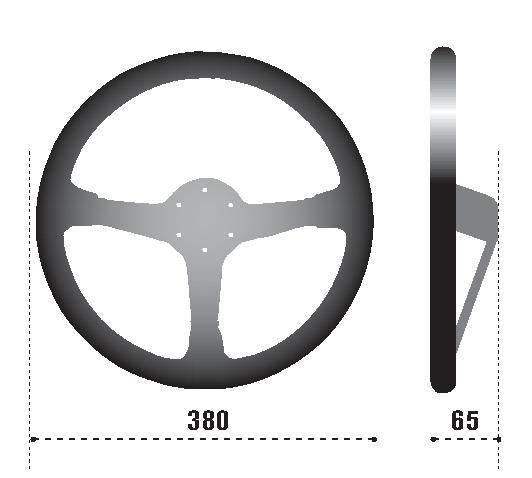 Sparco Steering Wheel 368 Suede Black