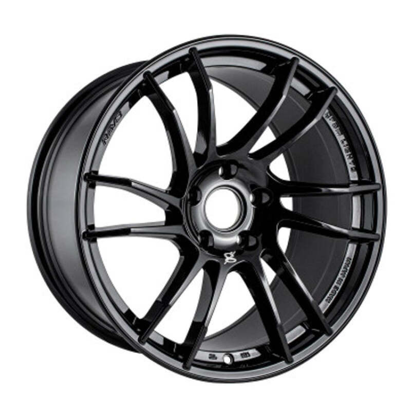 Gram Lights 57XR 18x9.5 +38 5x114.3 Glossy Black Wheel (Minimum Order Qty 20)