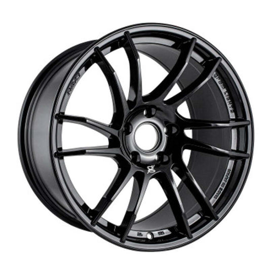 Gram Lights 57XR 18x9.5 +38 5x114.3 Glossy Black Wheel (Minimum Order Qty 20)