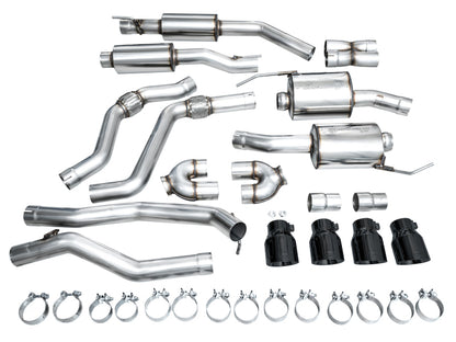 AWE Tuning 20-25 (Only Certain 2026 Models) Ford Explorer ST Touring Ed. Exhaust w/Diamond Blk Tips