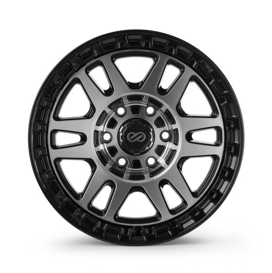 Enkei Trail-Tracker 17x8.5 / 6x139.7 BP / ET0 / 106.1mm Bore - Matte Black Machined Wheel
