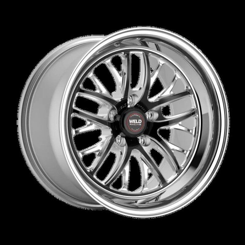 Weld S82 18x5 / 5x115 BP / 1.6in BS Black Wheel (High Pad) - Non-Beadlock