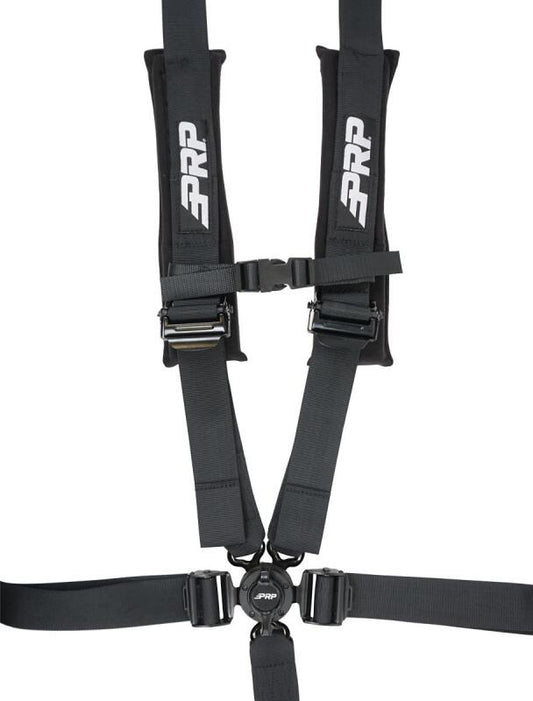 PRP 5.2 Cam-Lock Harness w/ Ratchet Lap Belt - Black
